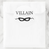 Villain Ronde Sticker (Tas)