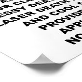 Villain Want ad Funny Poster (Hoek)