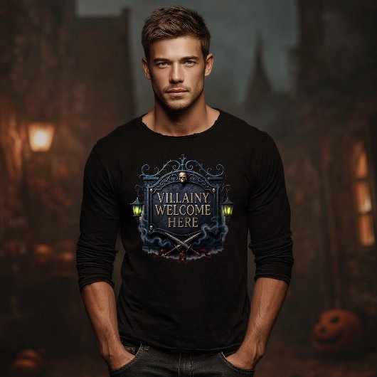 Villainy Welkom hier Halloween Tri-Blend Shirt