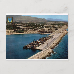 Villajoyosa Alicante Haven Vintage Panorama Briefkaart