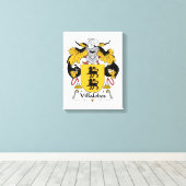 Villalobos Family Crest Canvas Afdruk (Insitu (Houten vloer))