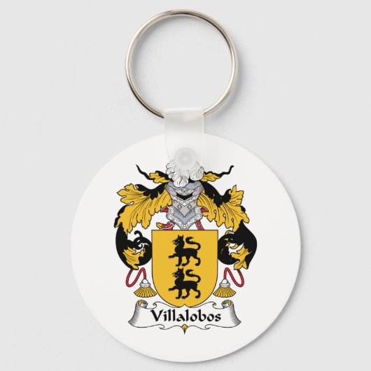 Villalobos Family Crest Sleutelhanger (Voorkant)