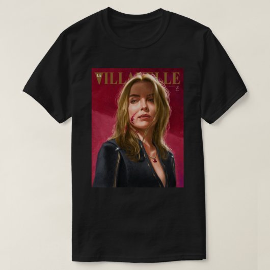Villanelle Painted Portret Premium T-Shirt (Design voorkant)