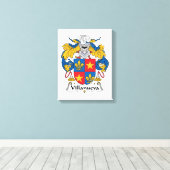 Villanueva Family Crest Canvas Afdruk (Insitu (Houten vloer))
