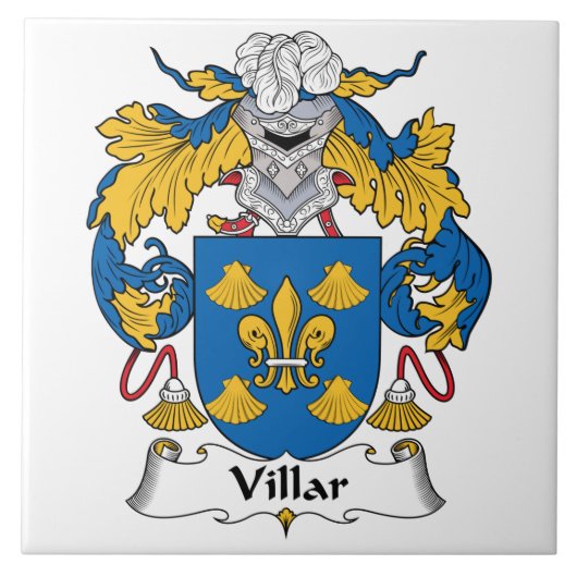 Villar Family Crest Tegeltje (Voorkant)