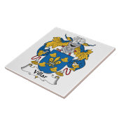 Villar Family Crest Tegeltje (Zijkant)