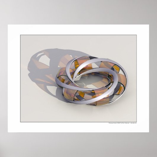 Villarceau-cirkels Poster (Voorkant)