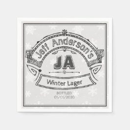 Villard Stamp matching onderzetter op gebrand gips Servet