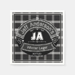 Villard Stamp matching onderzetter op gebrand gips Servet