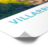 Villarica Volcano Chile Reisprint Poster (Hoek)