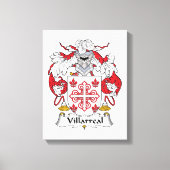 Villarreal Family Crest Canvas Afdruk (Voorkant)