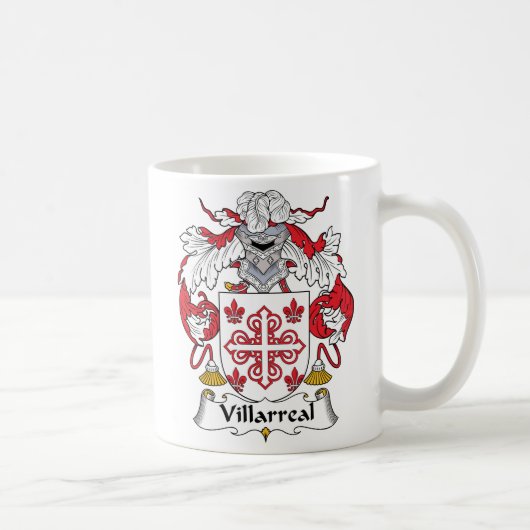 Villarreal Family Crest Koffiemok (Rechts)