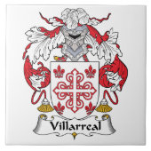Villarreal Family Crest Tegeltje (Voorkant)