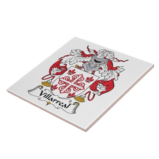Villarreal Family Crest Tegeltje (Zijkant)