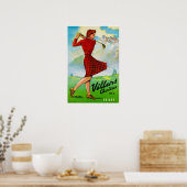 Villars,Swiss Alps, Ski Poster (Keuken)