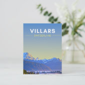  Villars Zwitserland Reis Briefkaart (Staand voorkant)