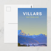  Villars Zwitserland Reis Briefkaart (Voorkant / Achterkant)