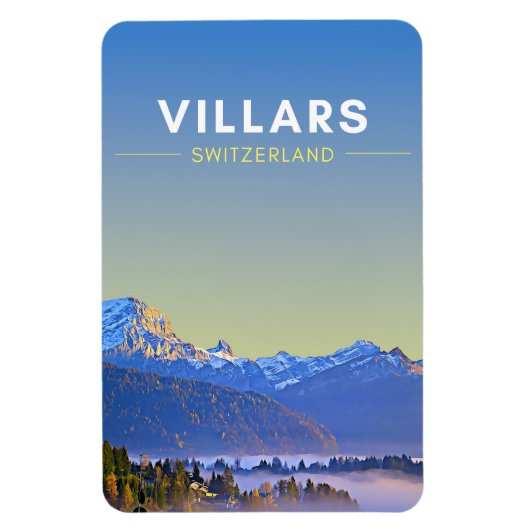 Villars Zwitserland Reis Magneet (Verticaal)