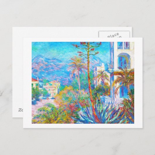 Villas at Bordighera Claude Monet Briefkaart (Voorkant / Achterkant)