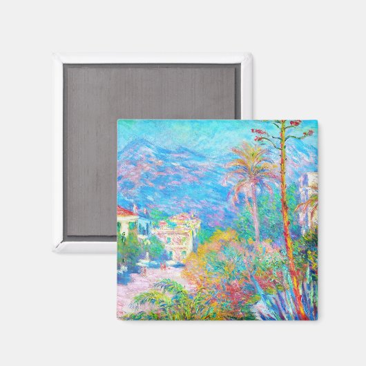 Villas at Bordighera Claude Monet Magneet (Voorkant / Achterkant)