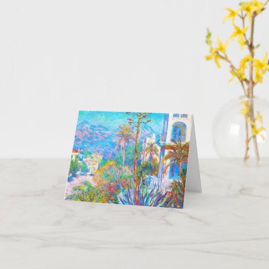 Villa's in Bordighera Claude Monet Kaart (Gele Bloem)