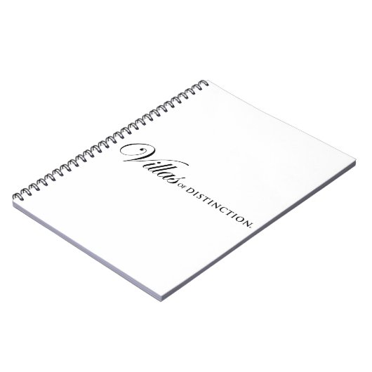 Villas of Distinction Notitieboek (Linkerzijde)