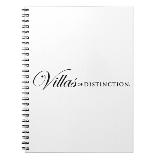 Villas of Distinction Notitieboek (Voorkant)