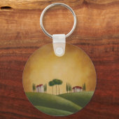 Villas op Tuscan Hills Sleutelhanger (Voorkant)