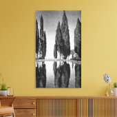 villa's & tuinen: het reservoir canvas afdruk (Insitu (Woonkamer))