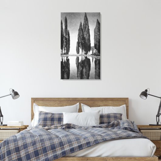  villa's & tuinen: het reservoir canvas afdruk (Insitu (Slaapkamer))