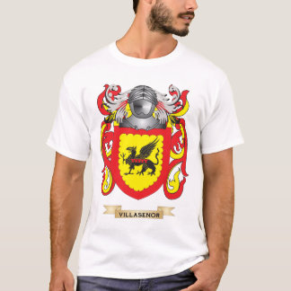 Villasenor Family Crest (wapenschild) T-shirt