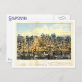 Ville de Sacramento, 1849. Briefkaart (Voorkant / Achterkant)