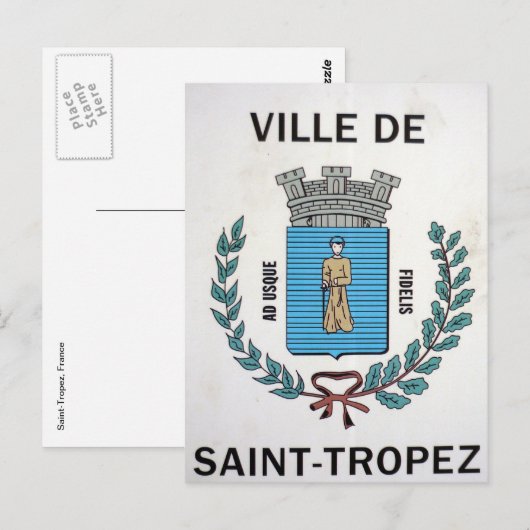 ville de saint-tropez briefkaart (Voorkant / Achterkant)