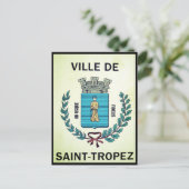 ville saint-tropez-bord briefkaart (Staand voorkant)