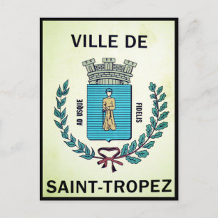 ville saint-tropez-bord briefkaart