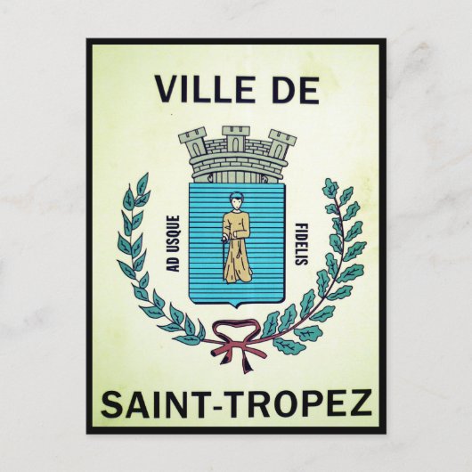 ville saint-tropez-bord briefkaart (Voorkant)