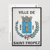 ville saint-tropez briefkaart (Voorkant / Achterkant)