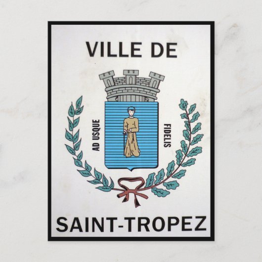 ville saint-tropez briefkaart (Voorkant)