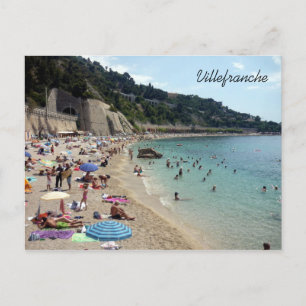 villefranche beachside briefkaart