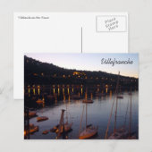 villefranche havenochtend briefkaart (Voorkant / Achterkant)