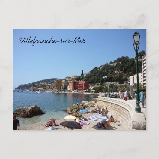 villefranche kust briefkaart (Voorkant)
