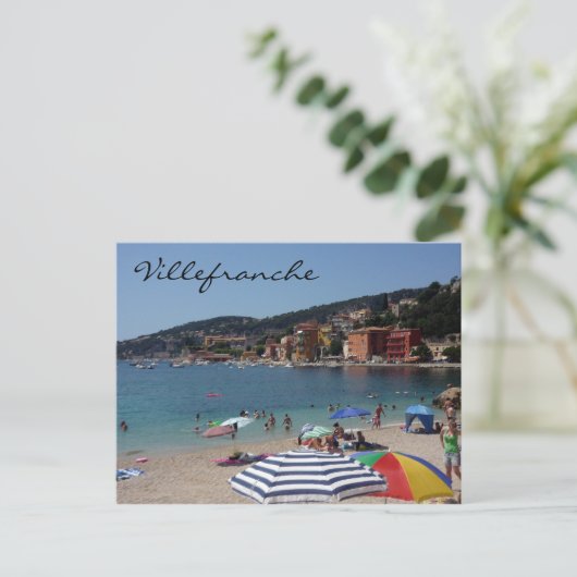 villefranche paraplu briefkaart (Staand voorkant)