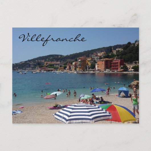 villefranche paraplu briefkaart (Voorkant)
