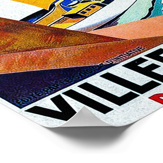  Villefranche-sur-Mer Frankrijk Reisposter Poster (Hoek)