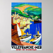  Villefranche-sur-Mer Frankrijk Reisposter Poster (Voorkant)