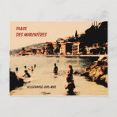 Villefranche-sur-Mer, strand, Briefkaart (Voorkant)