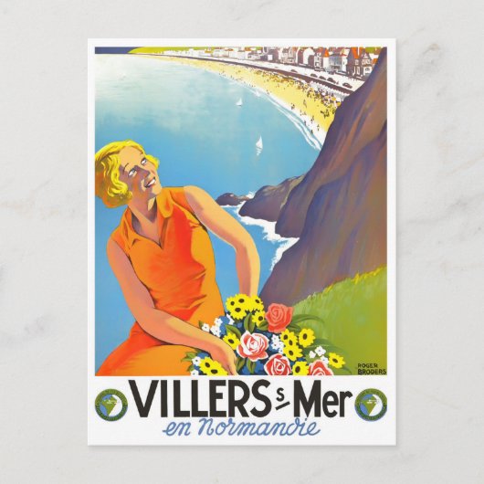 Villers France vintage Briefkaart (Voorkant)