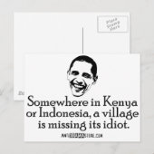 Villiage Idiot Briefkaart (Voorkant / Achterkant)