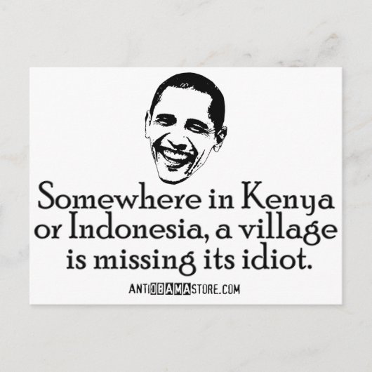 Villiage Idiot Briefkaart (Voorkant)
