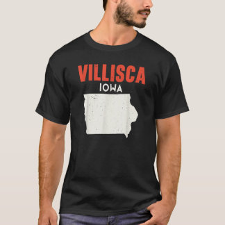 Villisca Iowa USA State America Travel Iowan T-shirt